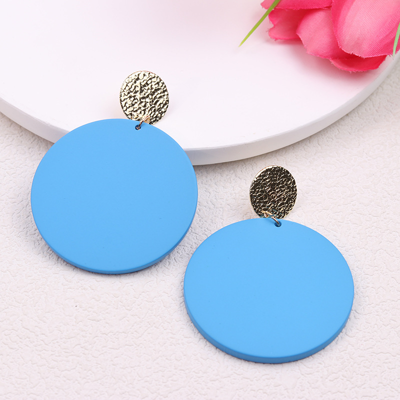 Nordic Style Round Arylic Women's Drop Earrings display picture 2