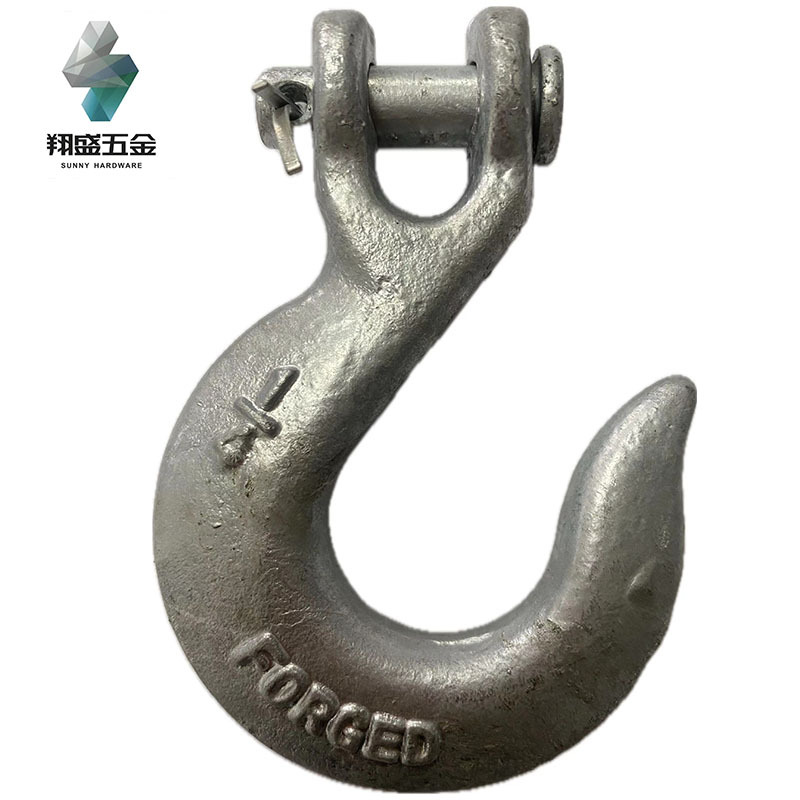 1/4吨羊角滑钩带防脱羊角轻型起重挂物超稳滑动式吊钩美式锻造材