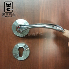 厂家生产新款不锈钢精铸拉手 有线条异形分体欧标锁 铁门拉手现货