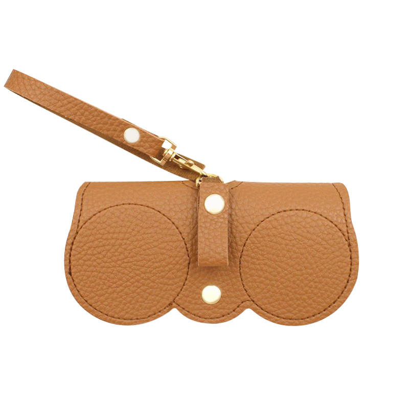 Gafas populares bolsa de almacenamiento portátil gafas de sol cubierta protectora colgante bolsa de gafas para viajar de moda y simple