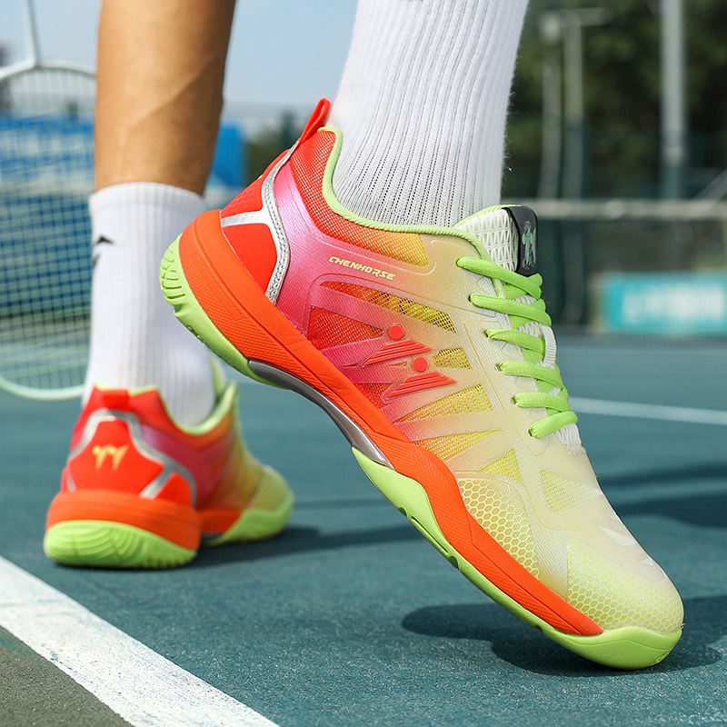 Nuevos zapatos de bádminton transfronterizos para estudiantes de secundaria, cómodos amortiguadores de rebote, zapatos deportivos ligeros transpirables al por mayor