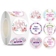 Amazon roll stickers Mother's Day decoration gift series self-adhesive sticker labels