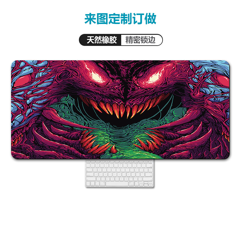 Amazon transfronteriza mapa de calor Rage bestia equipo alfombrilla de ratón de gran tamaño engrosada bloqueo escritorio de la computadora pad alfombrilla de ratón