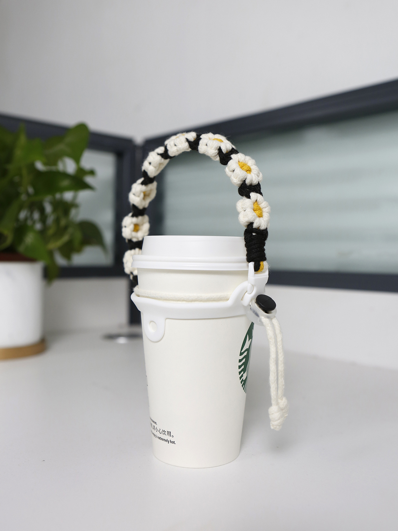 43g Weight Water Cup Belt Kitchen and drinking utensils 1 Piece Quantity Daily Occasion String Material Flower Pattern Casual Style Casual Flower String Water Cup Belt 1 Piece 4