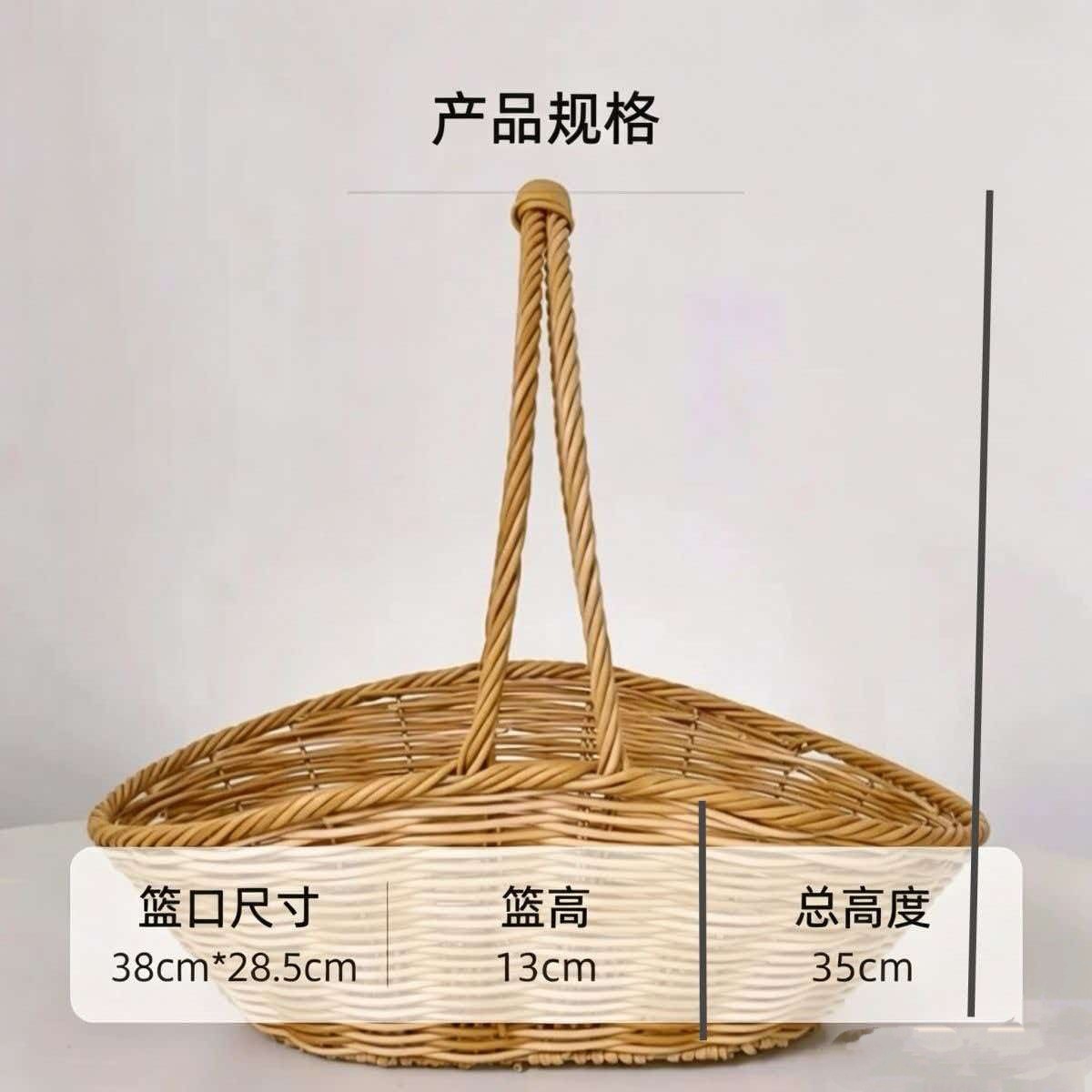 Cesta Tejida de Flores de Vid, Hecha a Mano y Decorativa para Fiestas y Arreglos Florales image 11