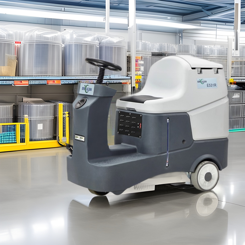 ERIClean driving washing machine commercial factory workshop shopping mall property electric washing mop floor cleaning all-in-one machine