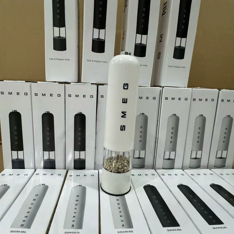 Factory direct sales of Smeg electric ABS coffee grinders, available in black and white, button-operated, battery-powered, wholesale new Factory direct sales of Smeg electric ABS coffee grinders, available in black and white, button-operated, battery-powered, wholesale new