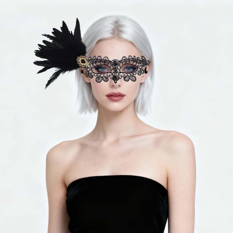 Carnaval Peacock Diamond Lace Half Face Mask Peacock Brilliant Gold Stamping Phoenix Mask Accesorios de baile de fiesta