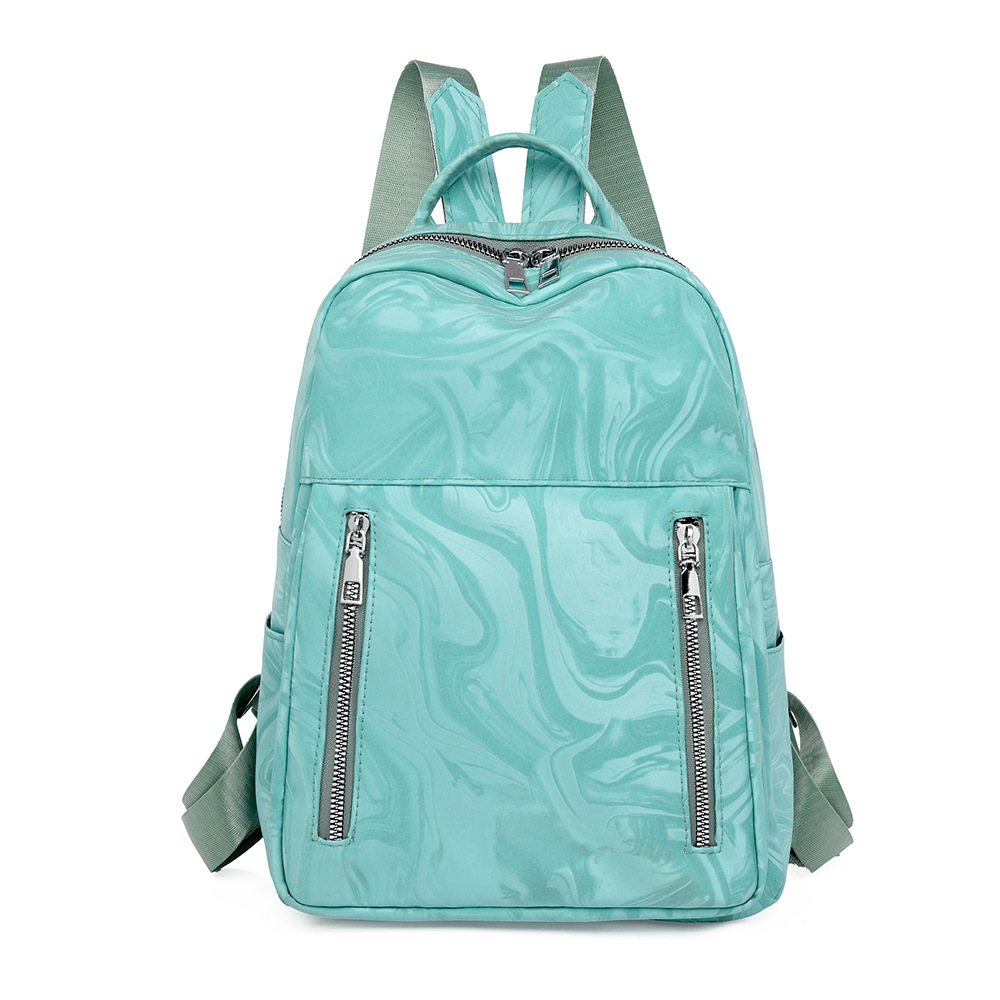 2024 nueva mochila de cuero suave para mujer de alta gama, mochila de viaje de gran capacidad a prueba de agua simple de moda