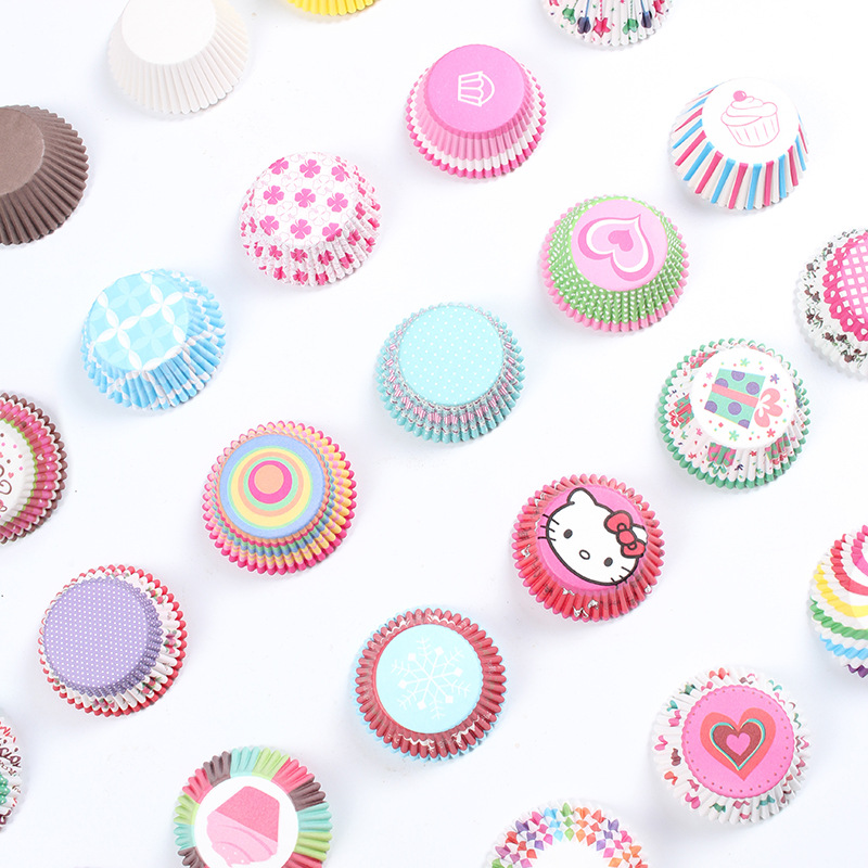 Pastel al por mayor taza de papel a prueba de aceite chocolate pastel de arroz glutinoso nieve Mei Niang titular de papel sobre 100 herramientas para hornear titular de papel