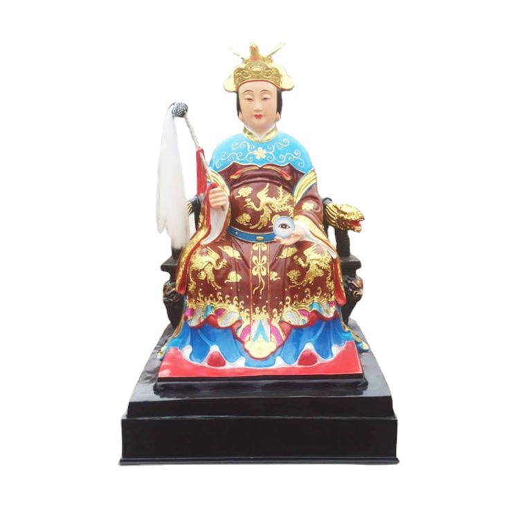 现货供应新款十二老母精美雕像 极彩金身劈山老母 三霄娘娘神像