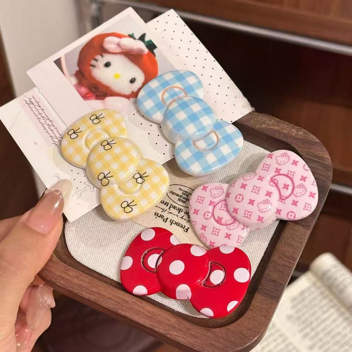 DT7169 도파민 빅 리본 헤어 클립