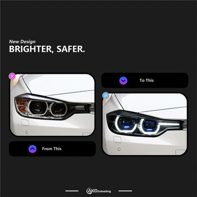 spoon headlights with dual lenses, Motorcycle headlights, headlights