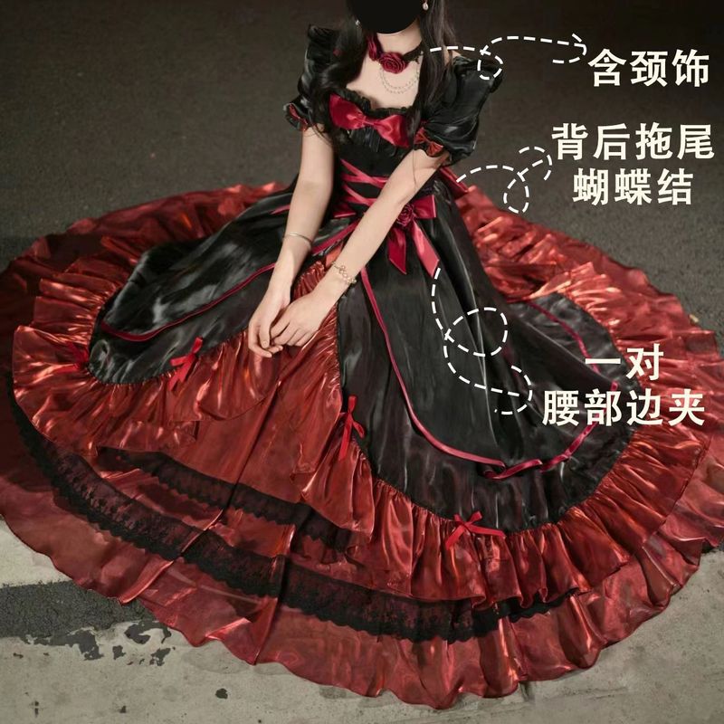 飞行日记lolita呜呼大裙子超长裙公主Lolita生日成人礼万圣节|undefined