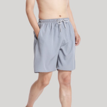 夏天男士沙滩裤运动凉感速干薄加大短裤男运动休闲中裤纯色肥佬裤