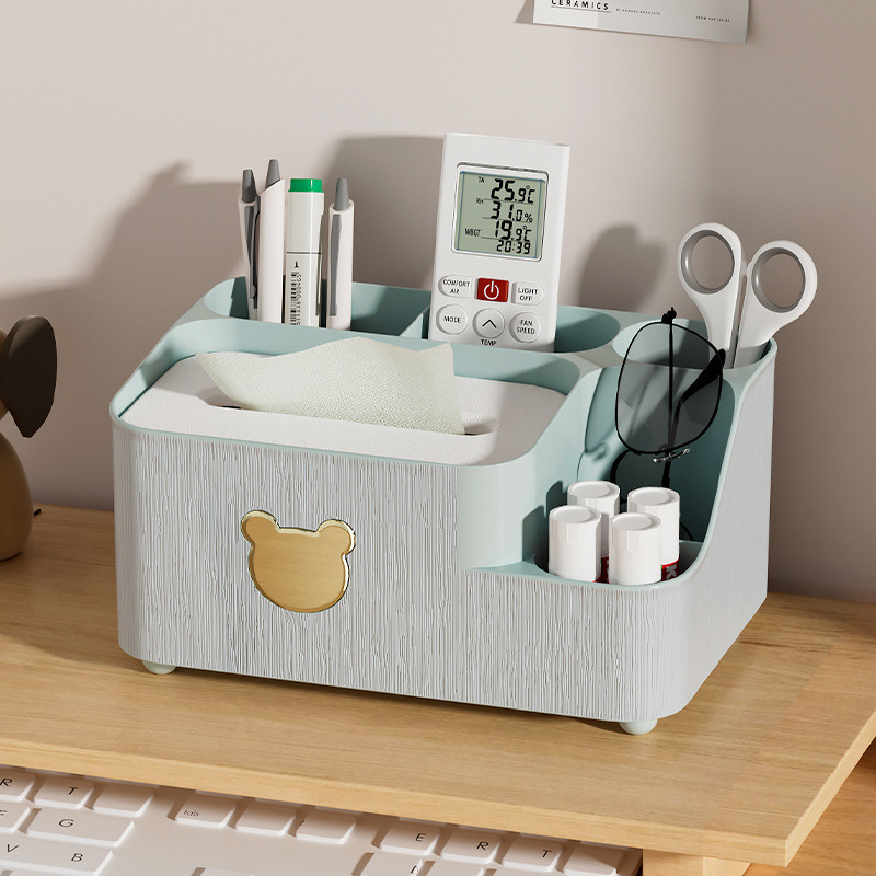 Tissue Box Desktop Storage Box Living Room Dining Room Coffee Table Nordic Simple Cute Remote Control Storage Multifunctional Creative