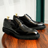 Casual footwear for leather shoes English style, classic suit, genuine leather