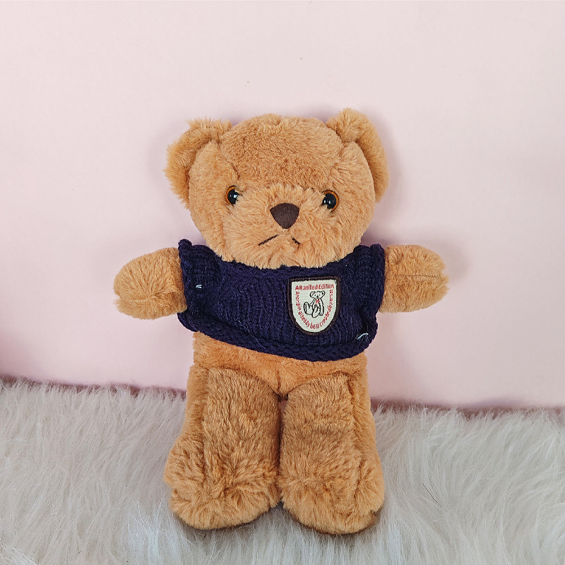 Lindo suéter oso muñeca peluche peluche oso muñeca regalo de cumpleaños máquina de captura muñeca al por mayor transfronteriza