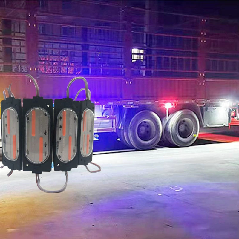 Гуанчжоу грузовик светодиод низкое напряжение 12V/24V высокая яркость красный и синий мигающий предупреждающий декоративный светодиодный рекламный модуль свет