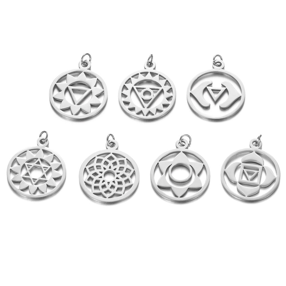 Multicoloured pendant stainless steel for yoga