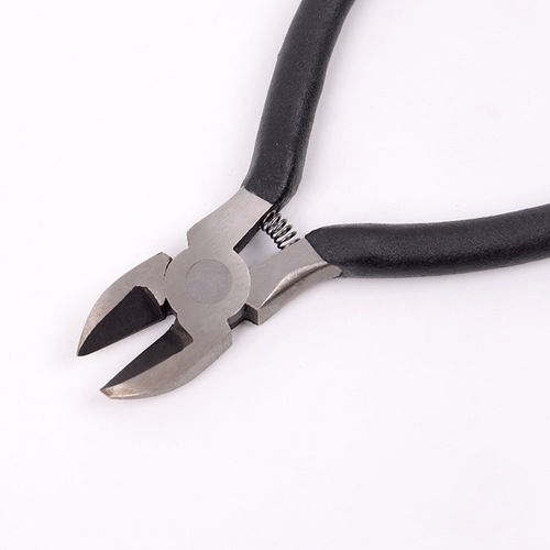 Hardware tools 4.5 inch plastic handle diagonal nose pliers flat nose pliers jewelry industrial grade diagonal pliers wholesale