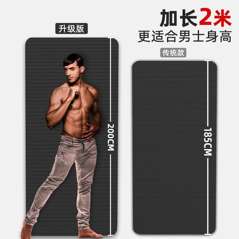 Alfombra de yoga, esterilla de acondicionamiento para hombres, esterilla de acústico, amortiguación y antideslizante, sin olor