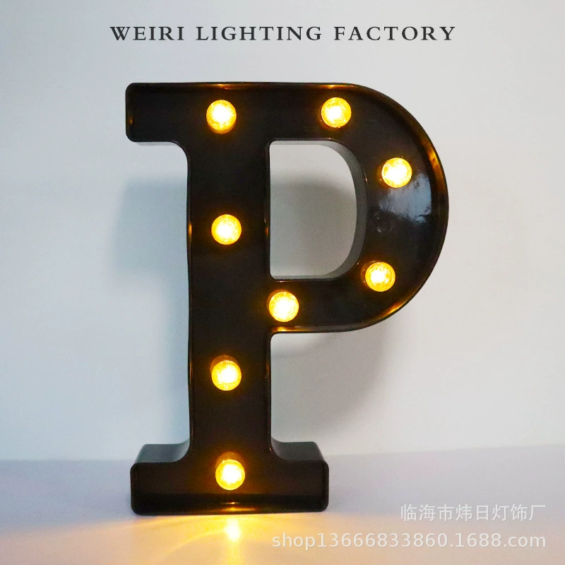 LED рекламная буква, черная подсветка алфавит, крупная декоративная английская буква 21,8 см