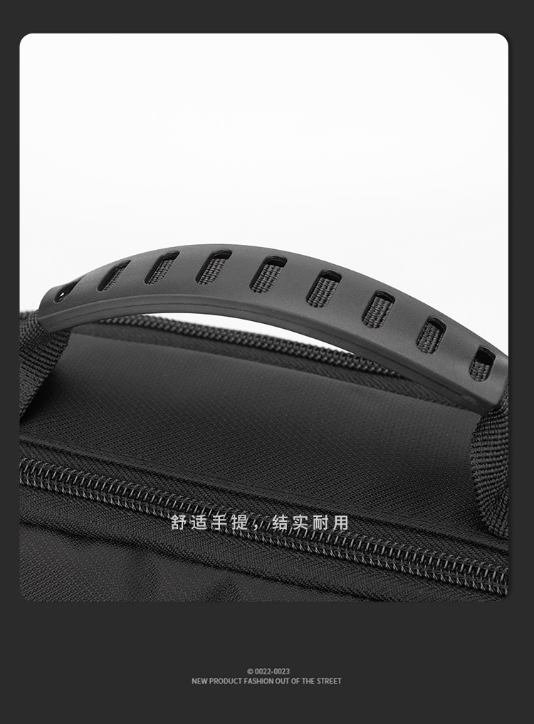 Men's large-capacity bag, nylon fabric single-shoulder bag, new business commuting crossbody bag, vertical small bag, hand-held men's bag undefined