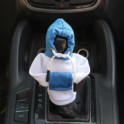 Sürətlər qutusu və əl tormozu başlıqları: clothing set car decorations new - blue-and-white-color-matching-blue-hat