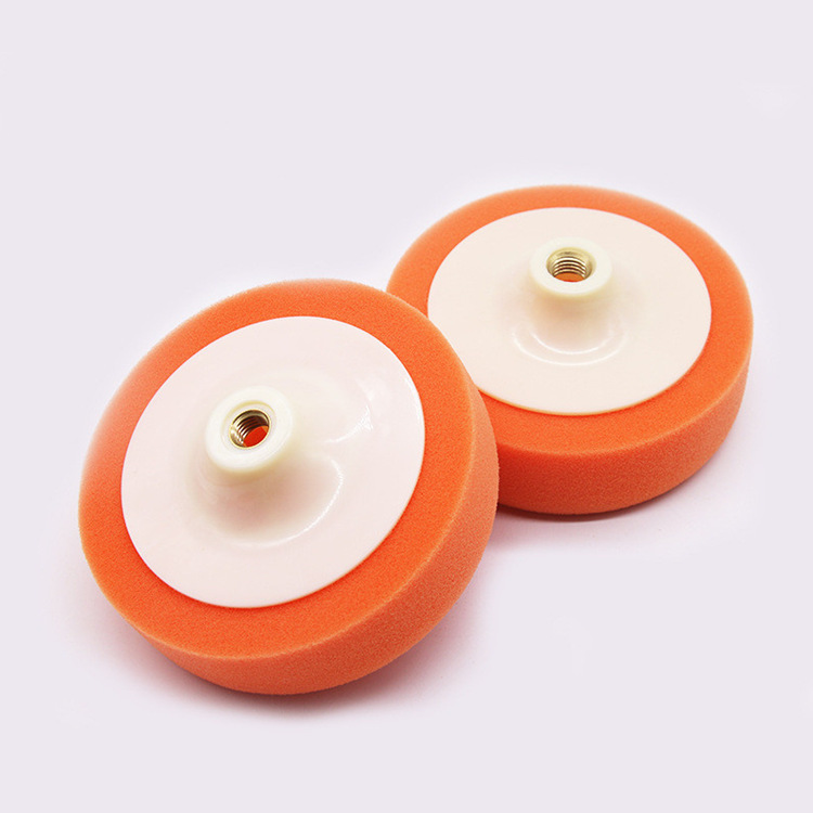 汽车打蜡抛光机用螺丝孔一体海绵轮M14 16孔抛光海绵球打蜡海绵盘