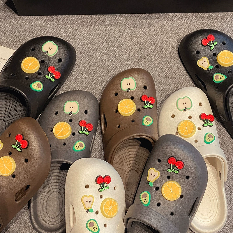 Пещерная обувь женская новая мультяшная летняя 2024 медсестра милая на пляже мягкое дно