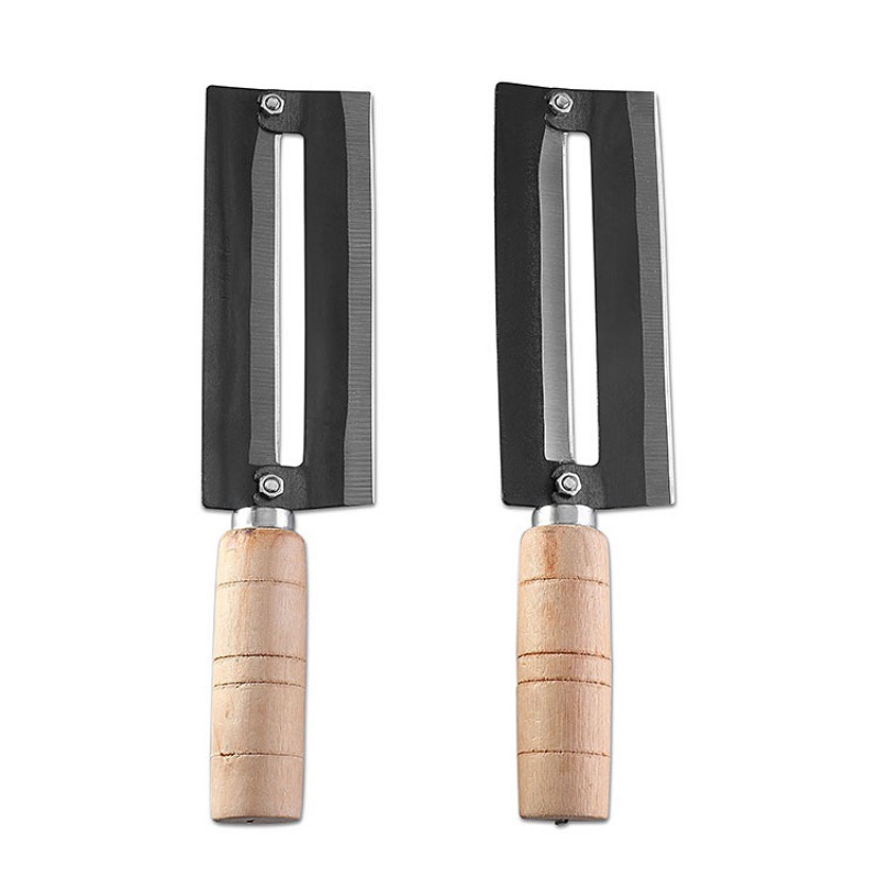 Yangjiang High-Carbon Steel Sugarcane Knife Farm Use Wooden Handle Pineapple Fruit Peeler Peeler Small Daily Necessities Wholesale