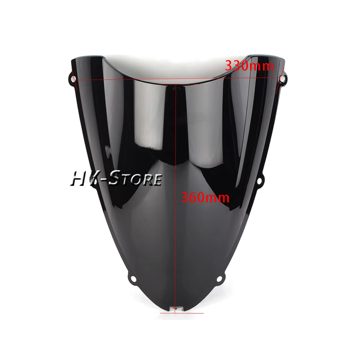 Suitable for Kawasaki Zx6R 636 05-08 Zx10R 06-07 Front Windshield Modification and Heightening Wind Deflector