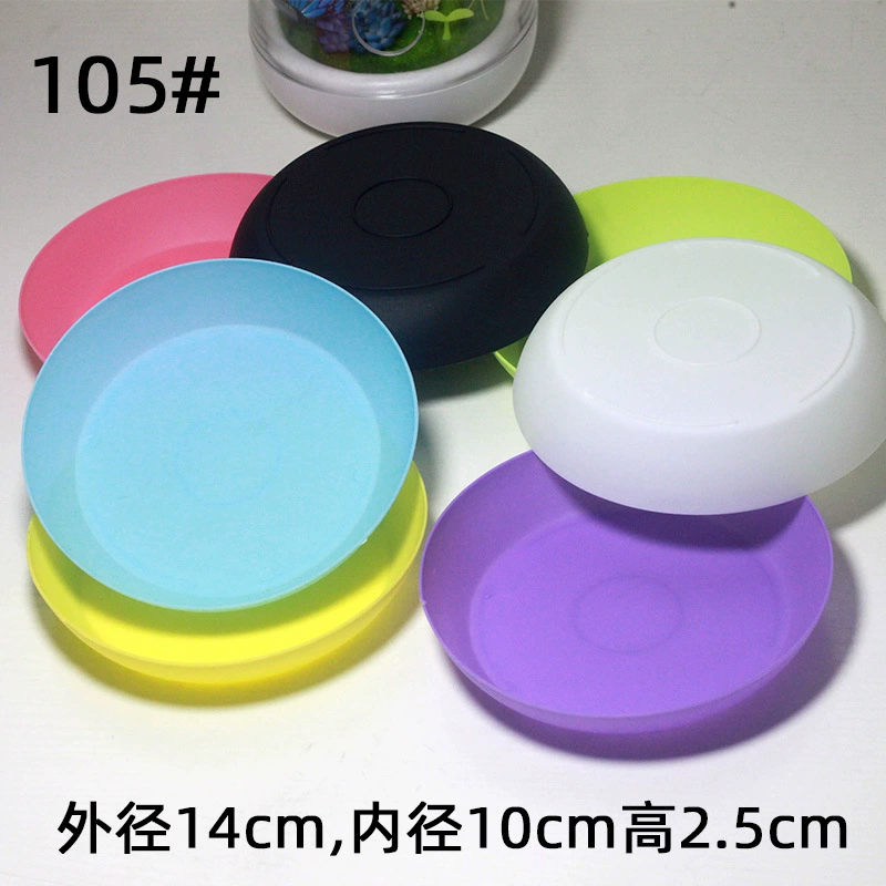 Мясистый пластиковый цветочный горшок круглый поднос творческий большой горшок конфетный цвет 6 цветов по желанию производители лотков для воды оптом