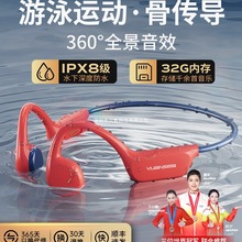 园世X7游泳骨传导无线开放式蓝牙耳机运动防水专业水下专用不入耳