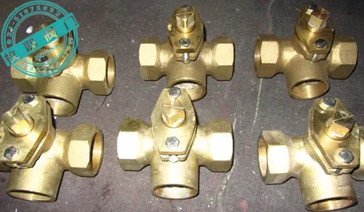 浙江温州X16W-1.0T三通内螺纹全铜旋塞阀