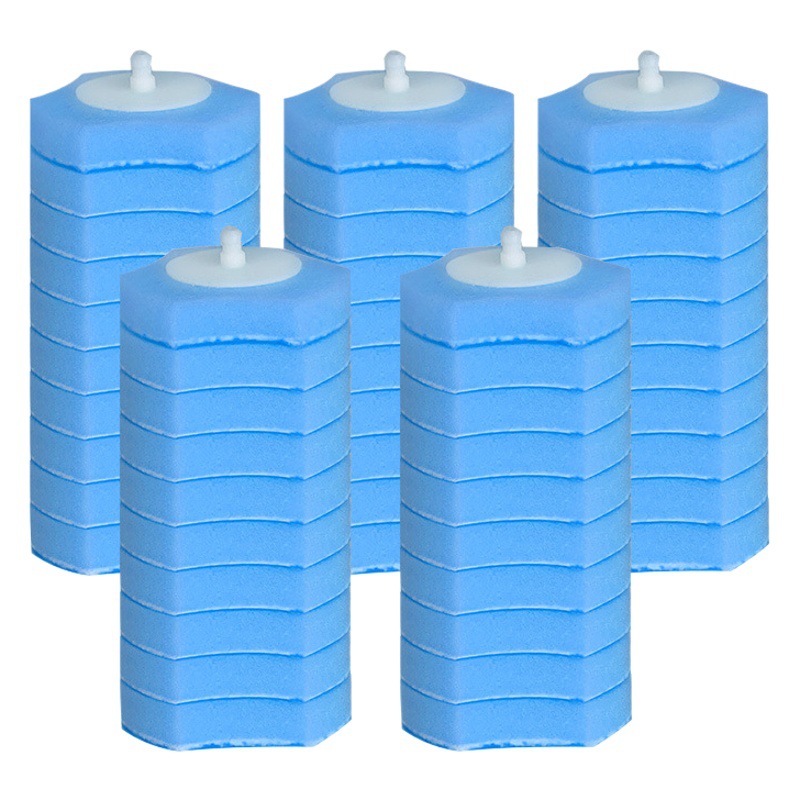 Disposable Sponge Toilet Brush Head Bathroom Cleaning No Dead Ends Household Good Helper Replaceable Head Manufacturer Wholesale