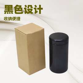 厂家批发黑色玻璃储存罐平顶压旋盖烟膏瓶大麻瓶防紫外线玻璃