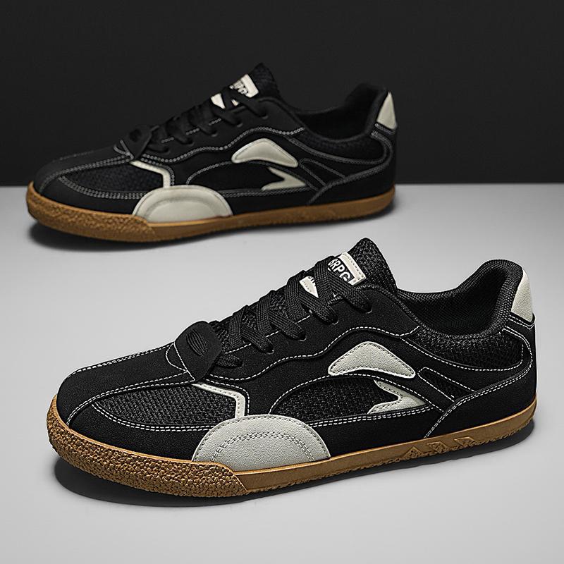 Zapatos de malla de gran tamaño transfronterizos para hombres Zapatos Forrest Gump retro delgados transpirables con suela blanda Zapatos casuales de moda de verano 2025 para hombres