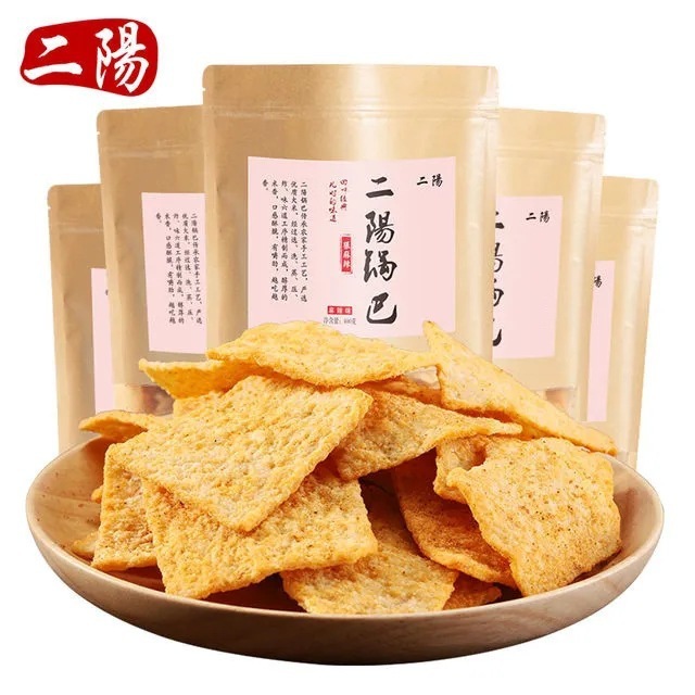 二阳锅巴手工锅巴400g大袋装花椒锅巴网红休闲零食大礼包散装批发|undefined