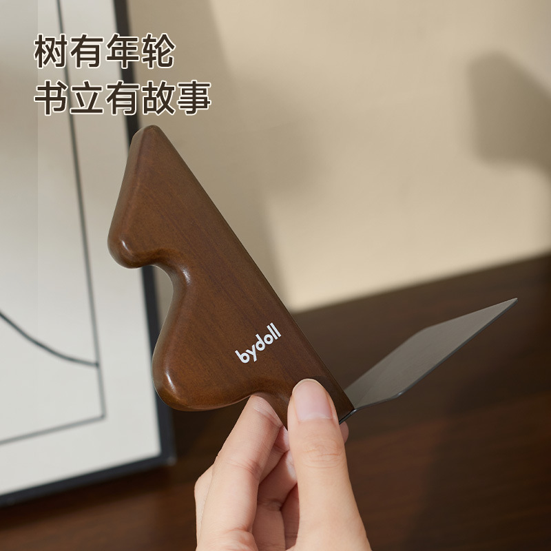 【知闲闲】创意实木树书立架桌面书立森系书本收纳置物架|undefined