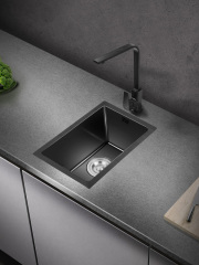 Nano kitchen handmade small sink single-slot 304 stainless steel dishwashing basin under-counter mini bar sink dishwashing sink