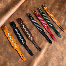 亚马逊流行时尚皮手带朋克风男女情侣手环手链简约百搭手腕带手镯