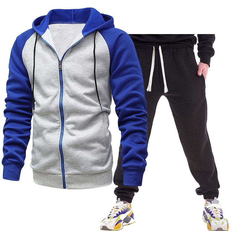 Men's Hoodies Long Sleeve Casual Color Block display picture 2