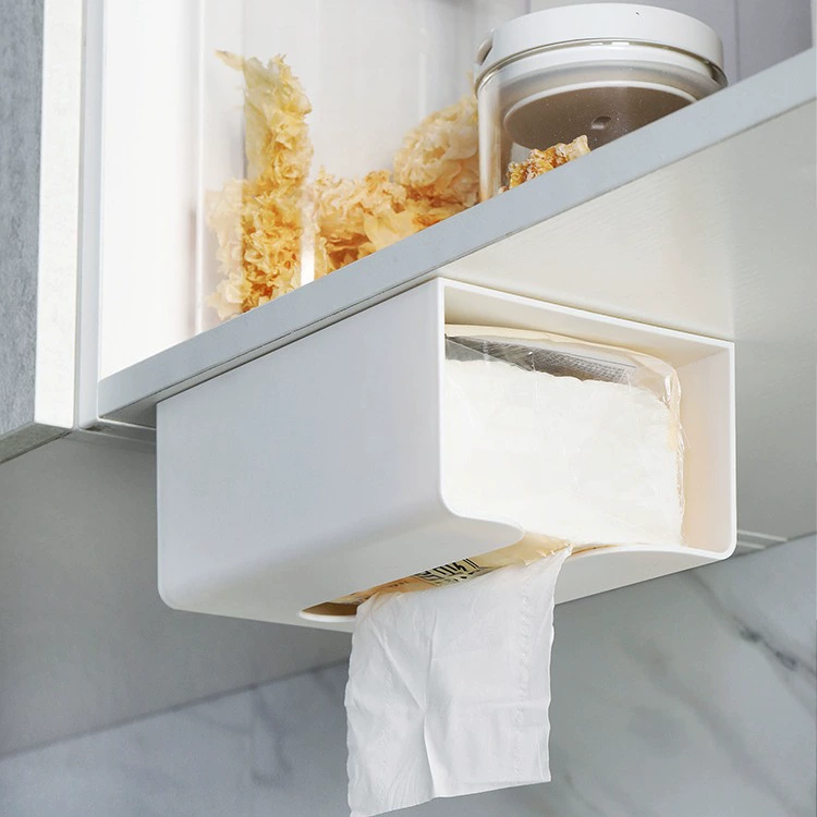 Коробка для салфеток без перфорации Креативная кухня Гостиная Настенная бумажная коробка Туалет Держатель для туалетной салфетки Бумажная коробка