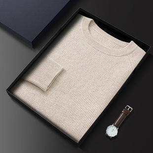 Soft Waxy Cashmere 2025 Spring New Men's Round Neck Pure Color Flat Large Size Casual Short Knitwear Knitwear