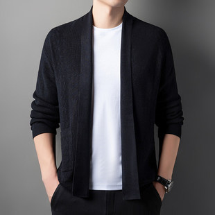 Autumn and Winter New Casual Knitwear Men's Cardigan Long-Sleeved Knitwear Jacket