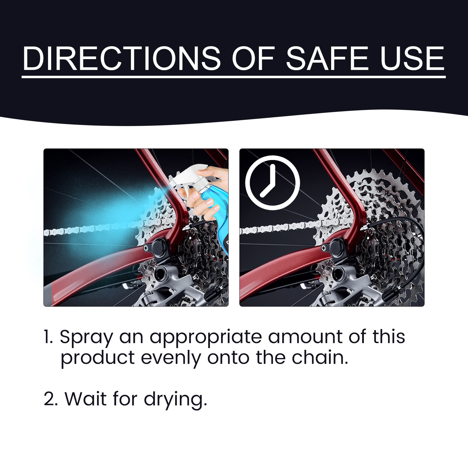 Rayhong Anti-Rust Bicycle Chain Cleaning Spray Car Rust Refurbishment Cleaning Care Maintenance Rust Remover