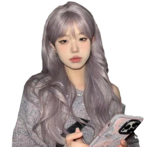 Cheng Ming wig women's long hair water ripples natural simulation big wave long curly hair  summer fashion full headgear style