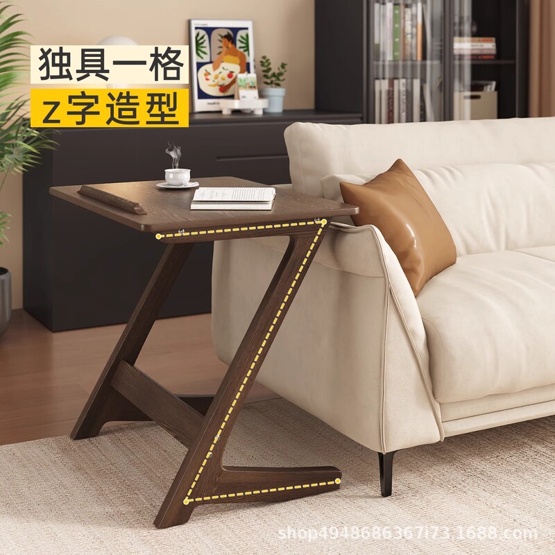 All Solid Wood Bedside Table Home Simple Computer Table Coffee Table Living Room Sofa Side Table Bedroom Small Table Desk